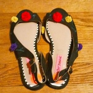 Betsey Johnson Flower Flats